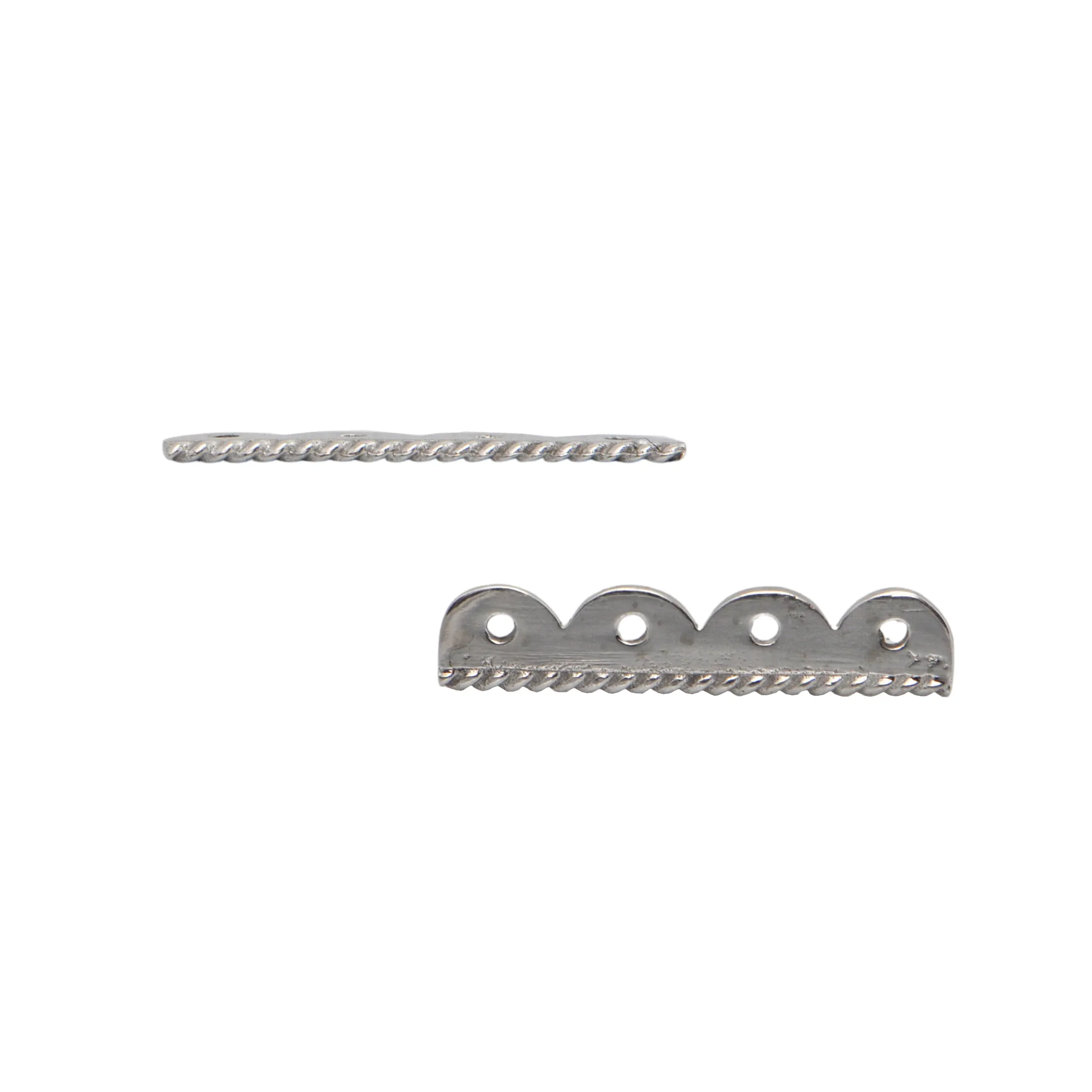 Vintage 4-Strand 14K White Gold Bar Spacers