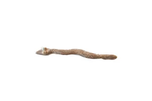 Vintage African Bronze Casting of Snake with Lines
