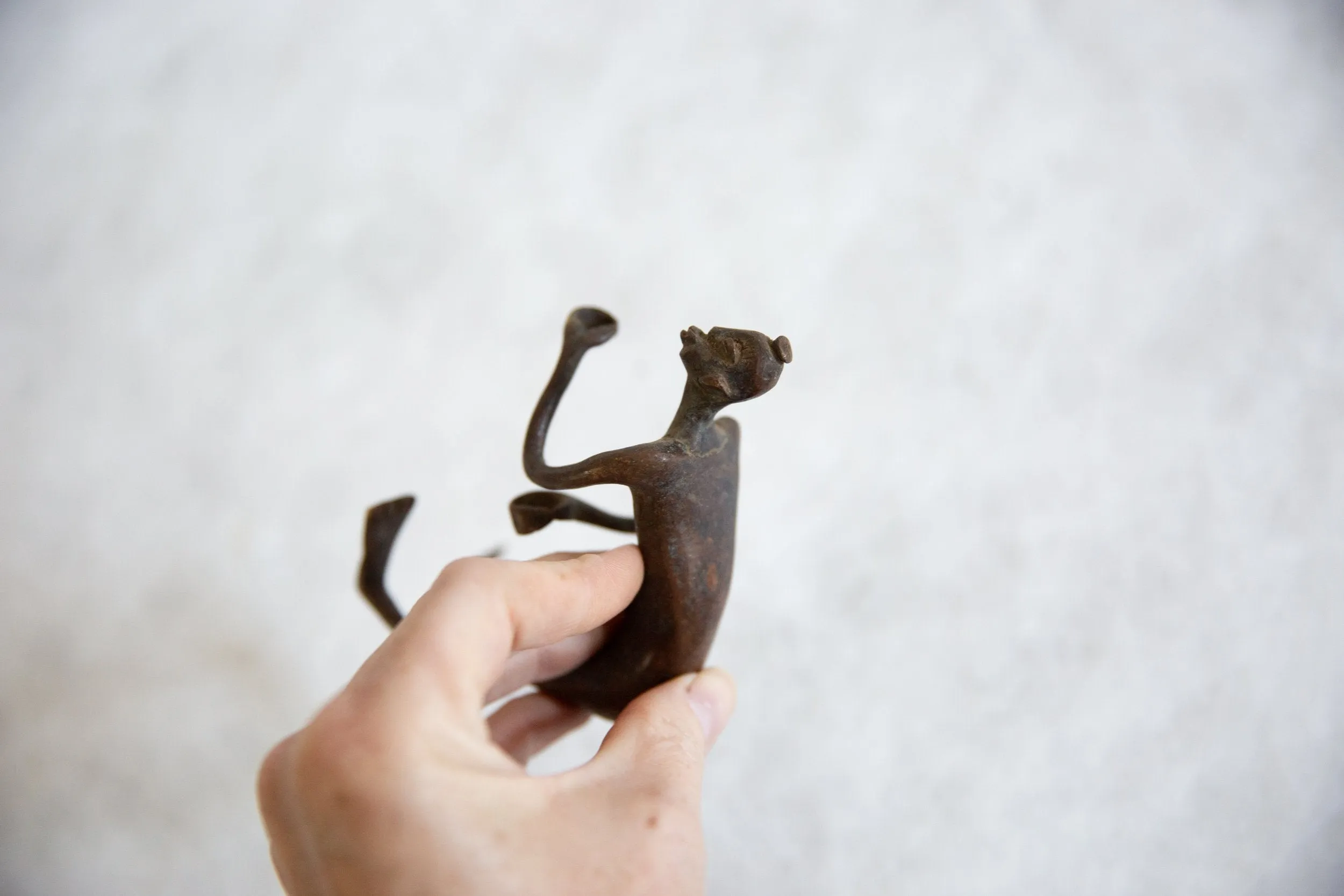 Vintage African Bronze Man
