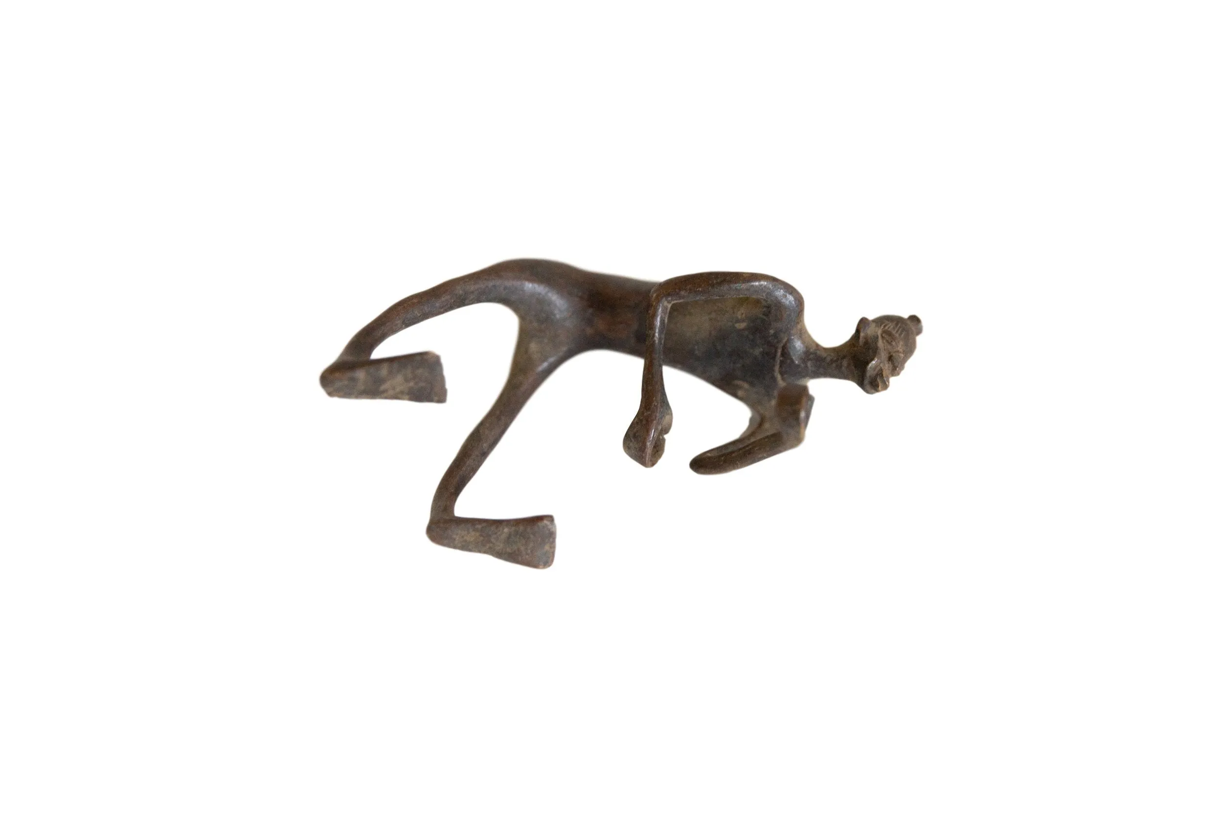 Vintage African Bronze Man