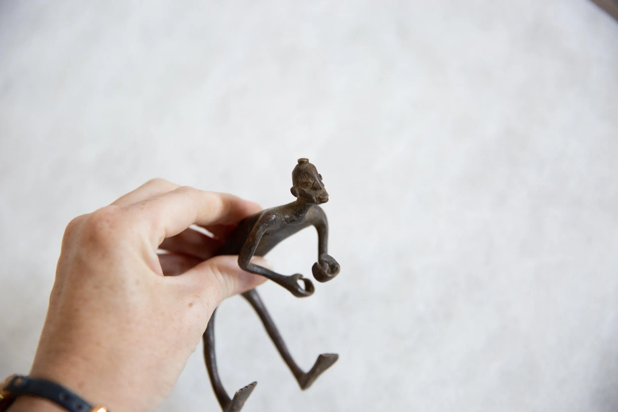 Vintage African Bronze Man