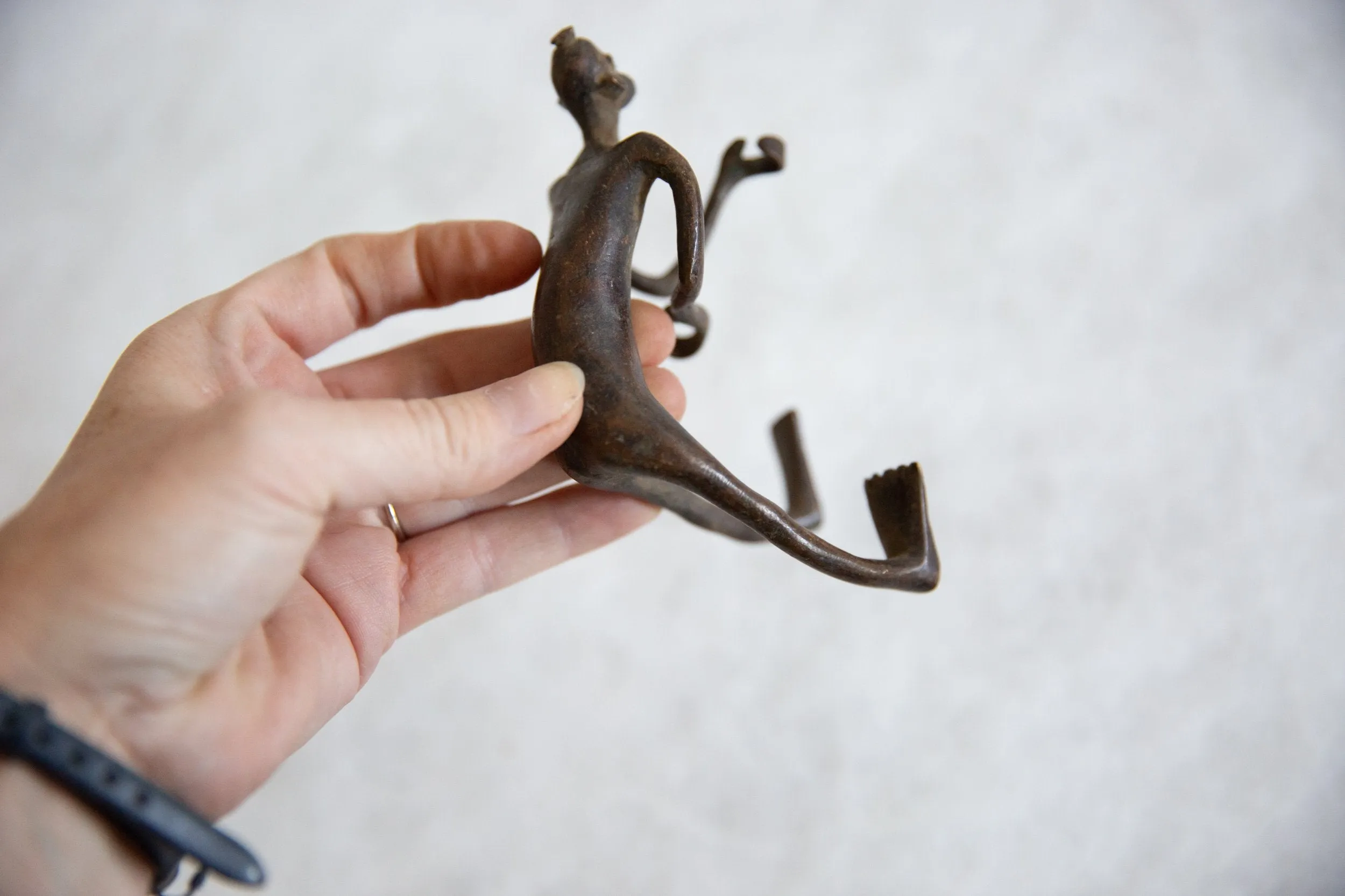 Vintage African Bronze Man
