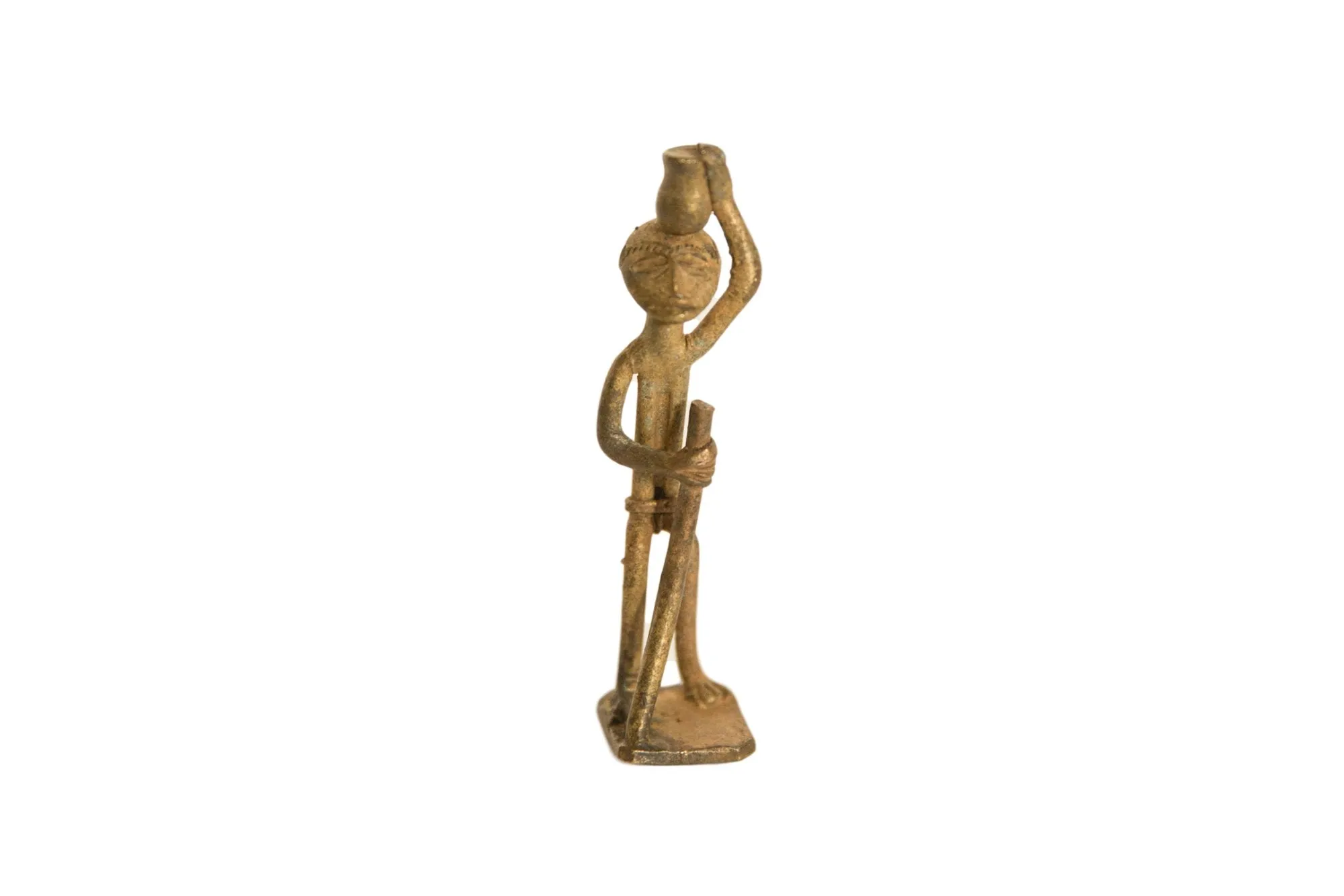 Vintage African Bronze Tribe Member