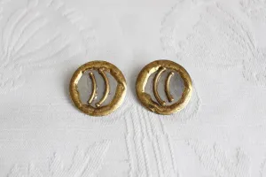 VINTAGE HAND MADE BRASS CLIP-ONS