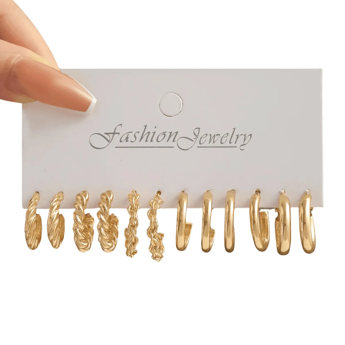 Vintage Hoop Earrings Sets, Multiple Designs, Lightweight, Zinc Alloy, Geometric Shapes, Timeless Style, Perfect for Everyday or Special Occasions