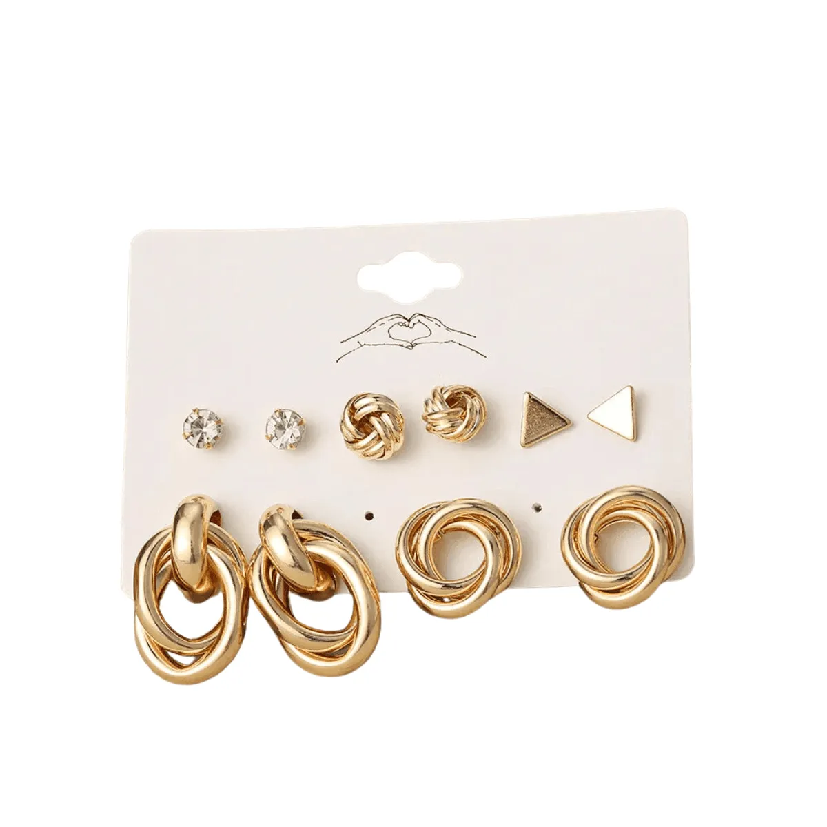 Vintage Hoop Earrings Sets, Multiple Designs, Lightweight, Zinc Alloy, Geometric Shapes, Timeless Style, Perfect for Everyday or Special Occasions
