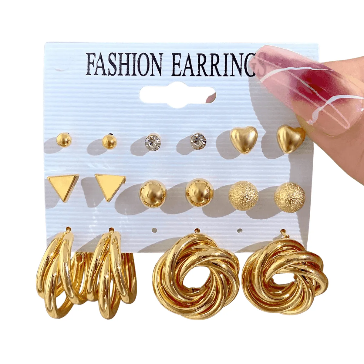 Vintage Hoop Earrings Sets, Multiple Designs, Lightweight, Zinc Alloy, Geometric Shapes, Timeless Style, Perfect for Everyday or Special Occasions