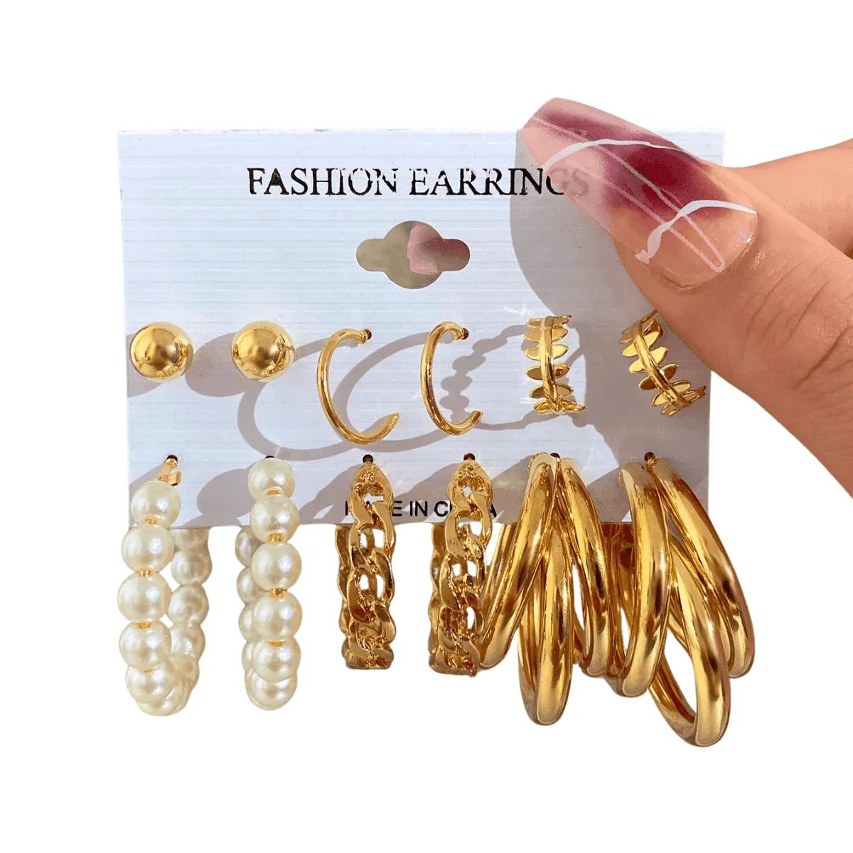 Vintage Hoop Earrings Sets, Multiple Designs, Lightweight, Zinc Alloy, Geometric Shapes, Timeless Style, Perfect for Everyday or Special Occasions