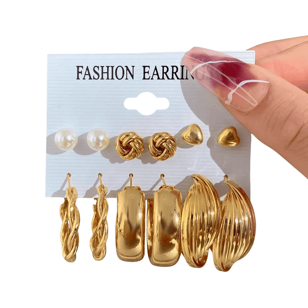 Vintage Hoop Earrings Sets, Multiple Designs, Lightweight, Zinc Alloy, Geometric Shapes, Timeless Style, Perfect for Everyday or Special Occasions
