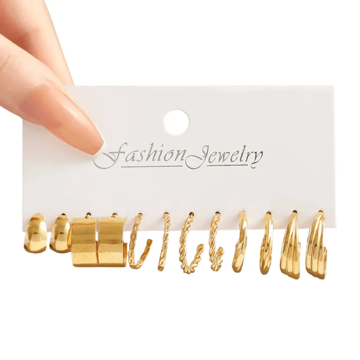 Vintage Hoop Earrings Sets, Multiple Designs, Lightweight, Zinc Alloy, Geometric Shapes, Timeless Style, Perfect for Everyday or Special Occasions