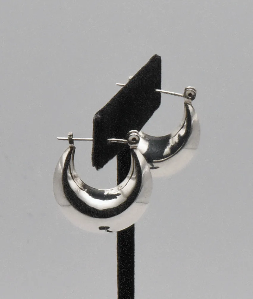 Vintage Sterling Silver Door Knocker Earrings
