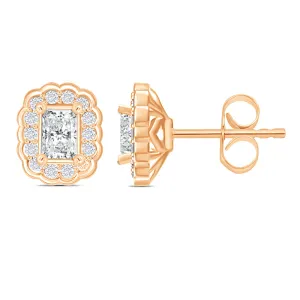 VINTAGE STYLE DIAMOND STUDS