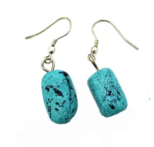 Vintage Turquoise Nugget Drop Earrings