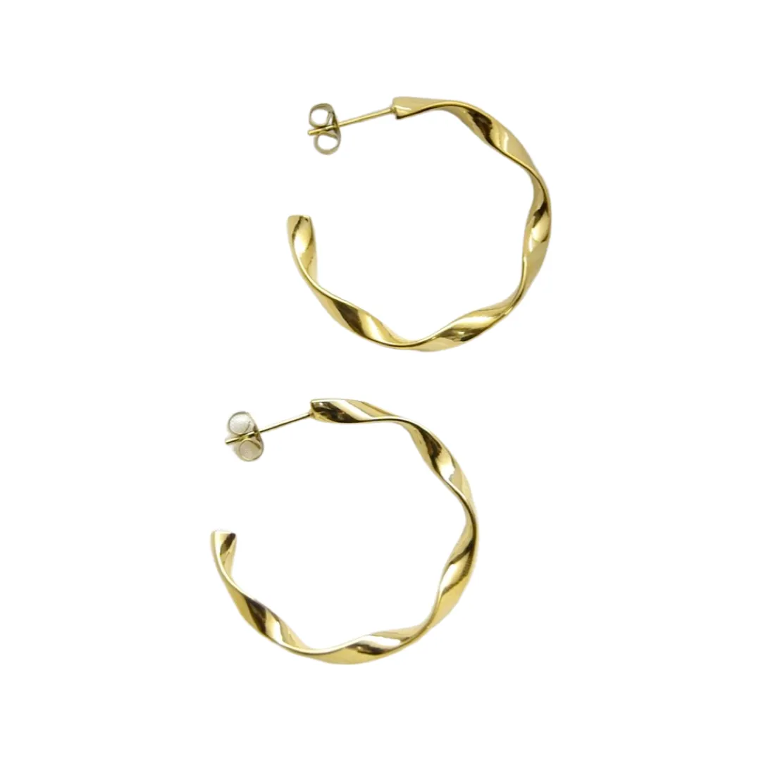 Wavy Hoop Earrings