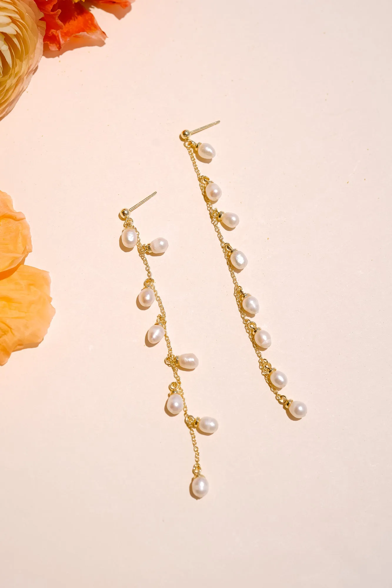 Whispering Pearl Drop Earrings
