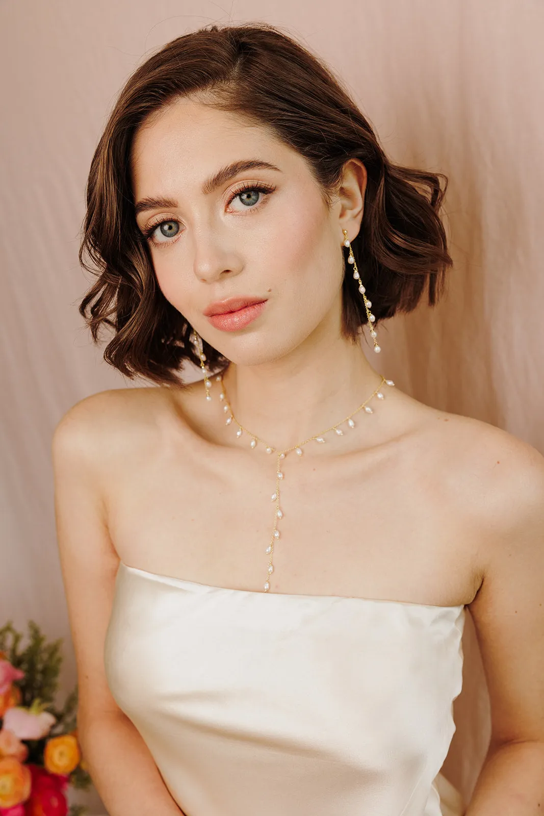 Whispering Pearl Drop Earrings