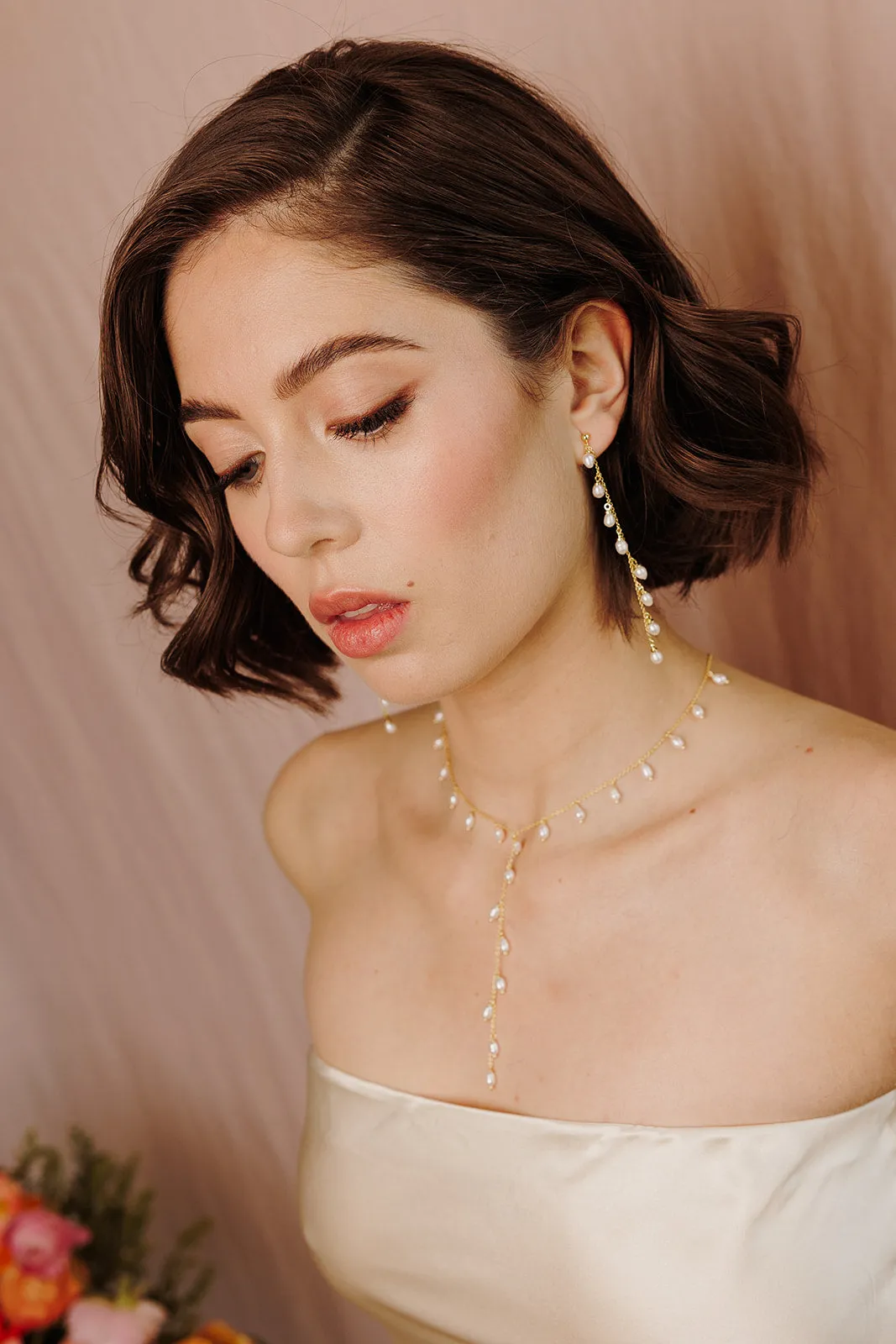 Whispering Pearl Drop Earrings