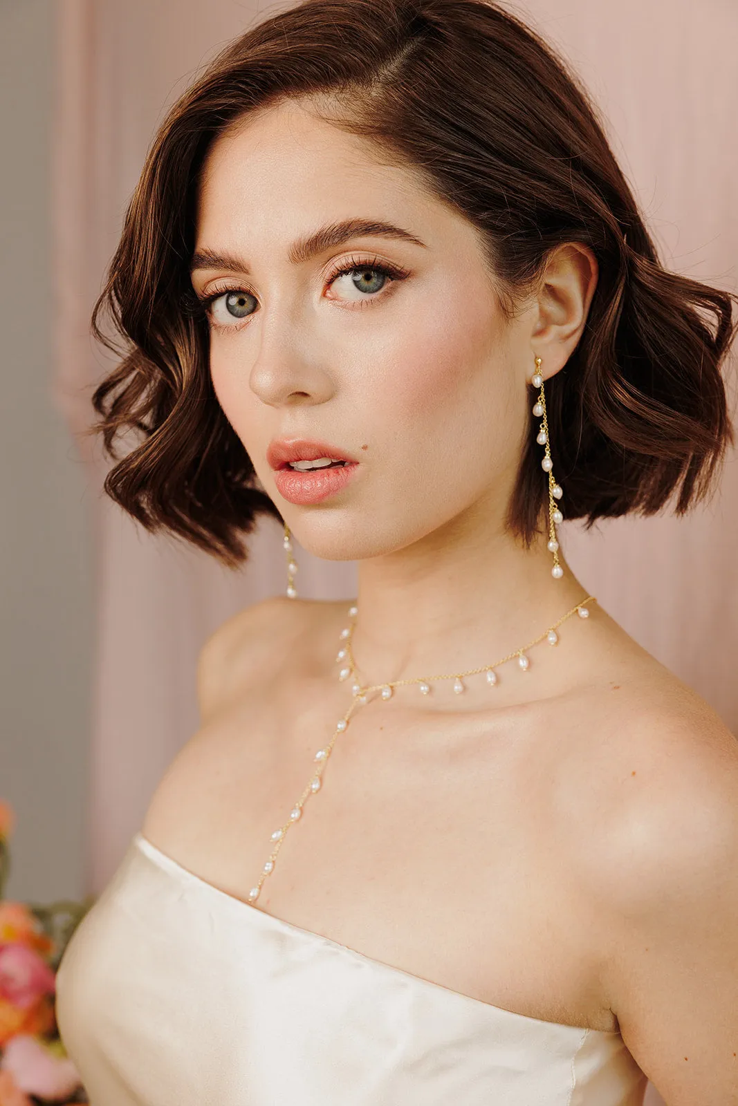 Whispering Pearl Drop Earrings