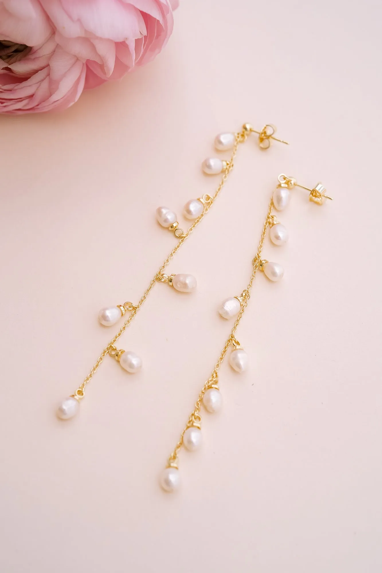 Whispering Pearl Drop Earrings