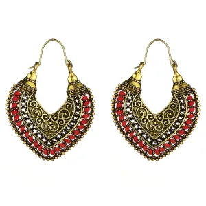 Wholesale   earrings earrings jewelry vintage  hollow carved earrings