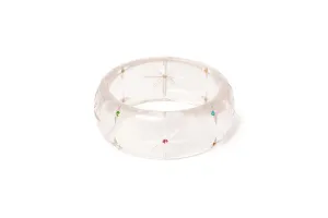 Wide Sparkling Gems Bangle
