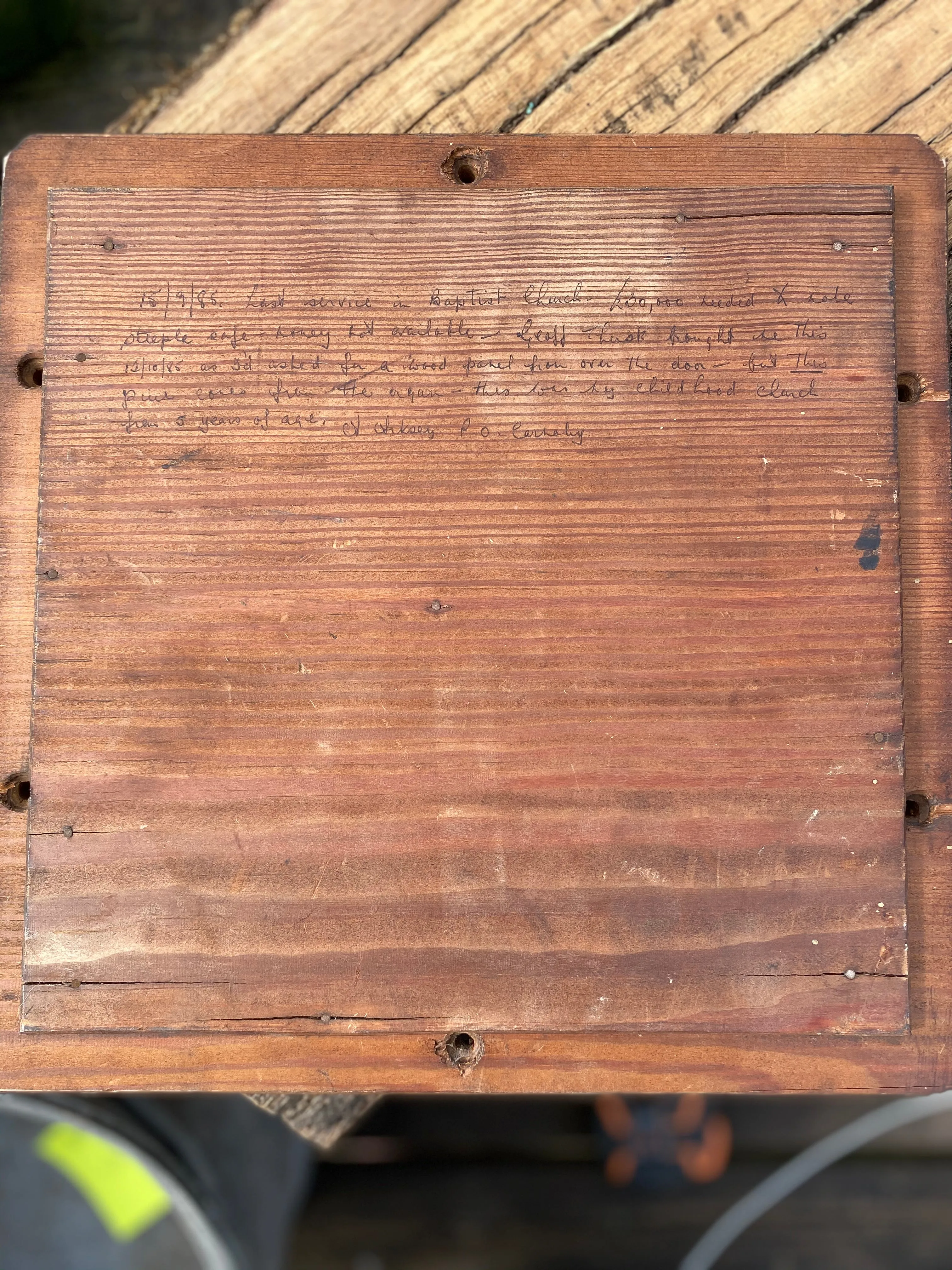 Wooden carved panel