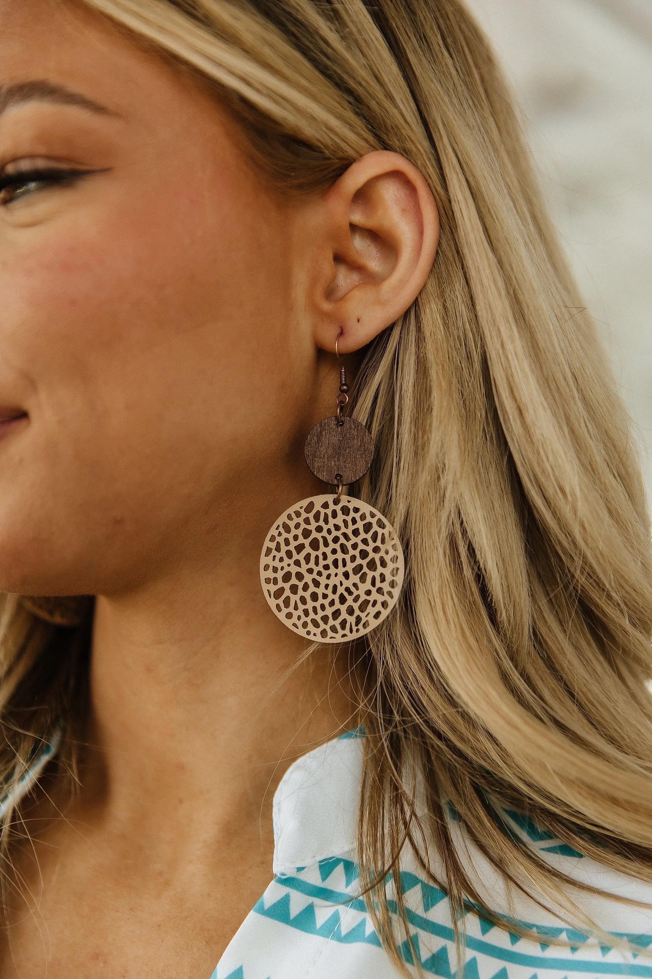 Wooden Drop Earrings