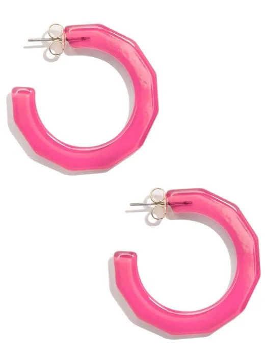 Zenzii Large Textured Open Hoop Earring