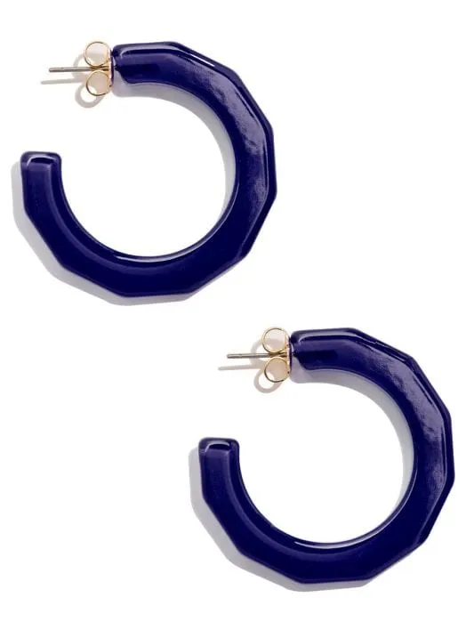 Zenzii Large Textured Open Hoop Earring
