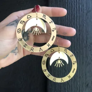Zodiac Hoops Earrings